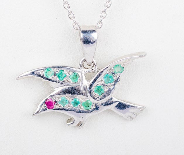 Silver Ode to Freedom Pendant