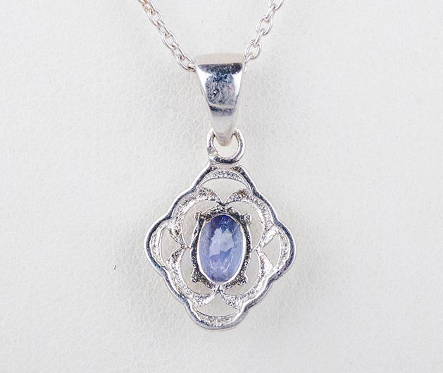 Silver Tanzanite Pendant
