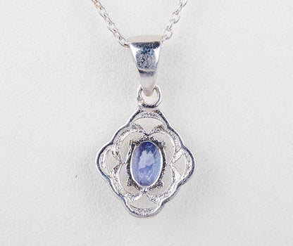 Silver Tanzanite Pendant