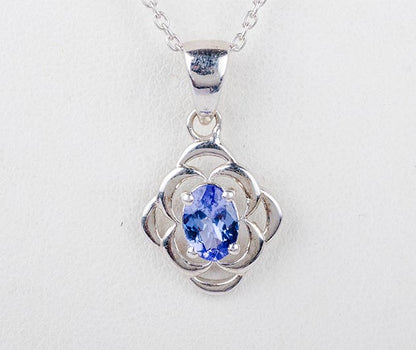 Silver Tanzanite Pendant