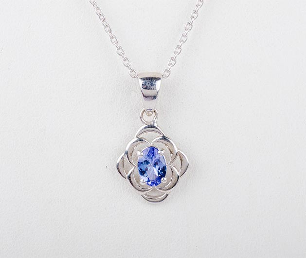 Silver Tanzanite Pendant