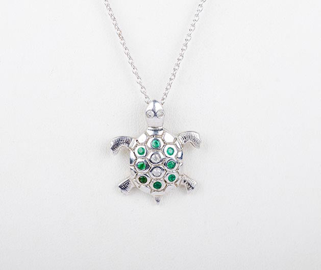 Silver Turtle Dream Pendant