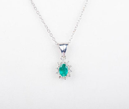 Silver Mediterranean Spurge Pendant