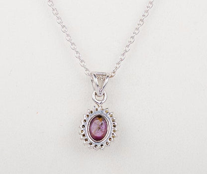 Silver Rubystar Diamond Pendant